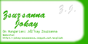 zsuzsanna jokay business card